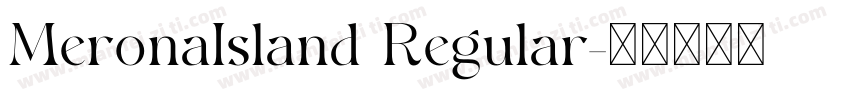 MeronaIsland Regular字体转换
